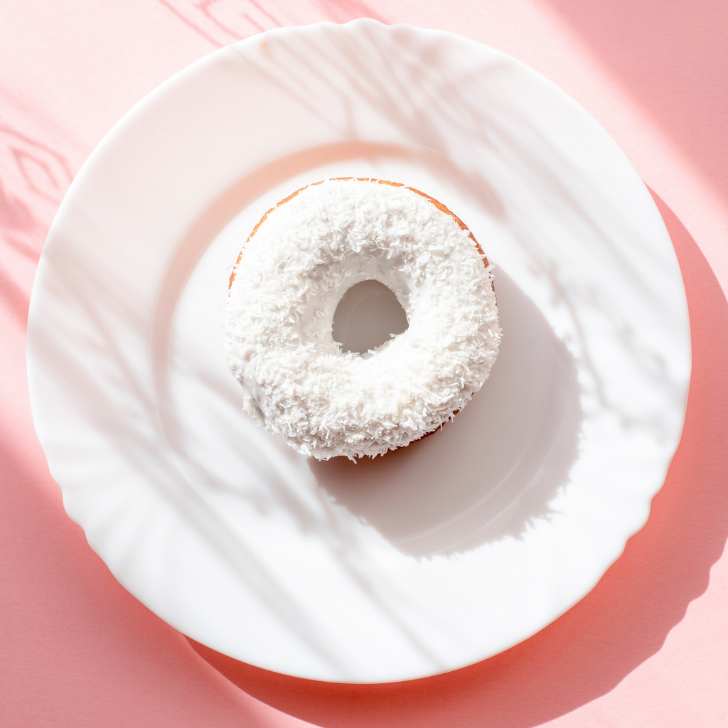 Pink Chiffon Protein Donut